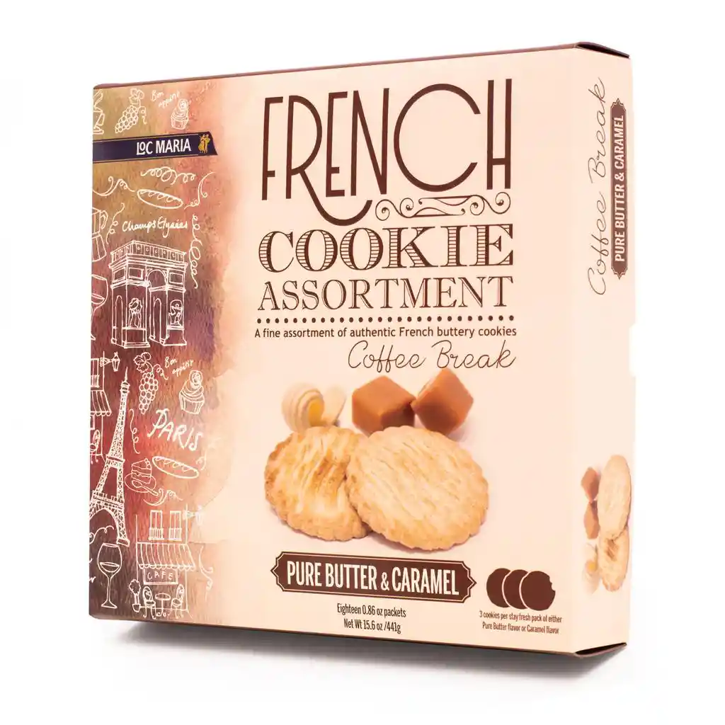 Loc Maria Biscuits Galletas Francesas Surtidas Mantequilla Y Caramelo Salado 441 G