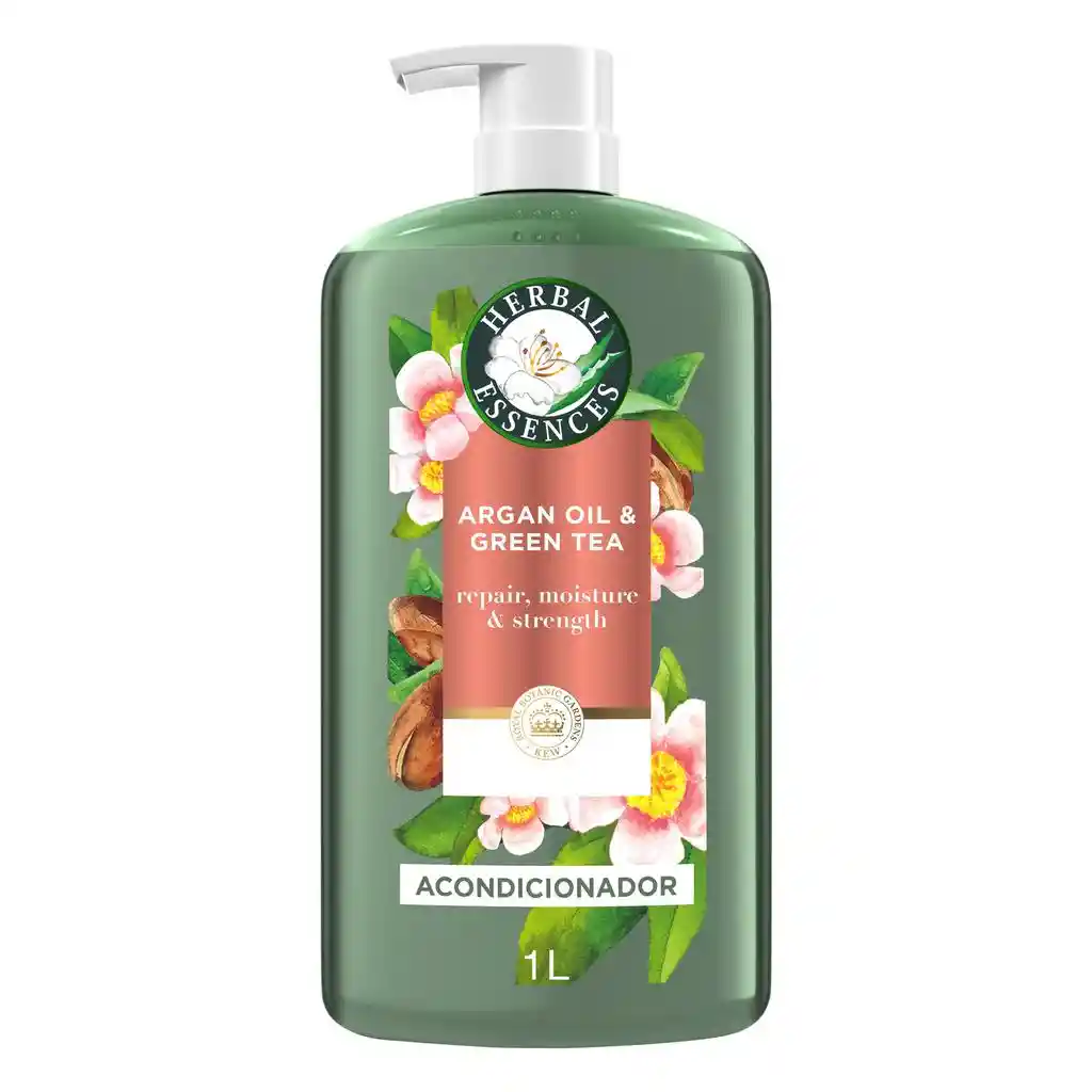 Herbal Essences Acondicionador De Aceite De Argán Y Té Verde 1 L