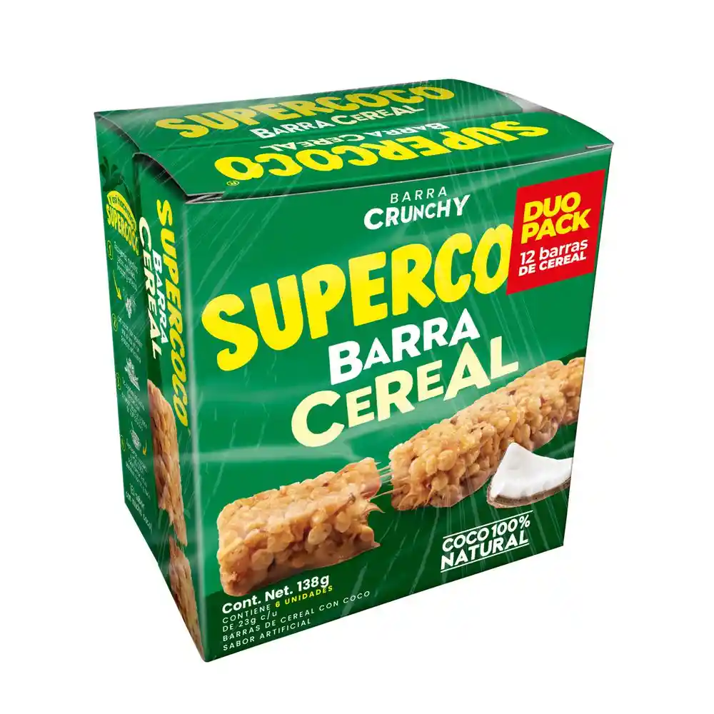 Barra de Cereal Con Coco Supercoco