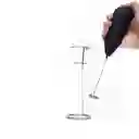 Espumador De Leche De Mano Con Soporte Batidor Portátil