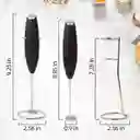 Espumador De Leche De Mano Con Soporte Batidor Portátil