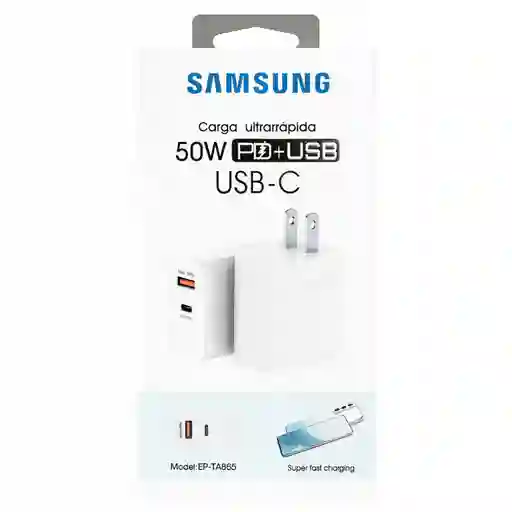 Cargador Samsung Galaxy S22 50w Pd+usb Carga Ultra Rápida