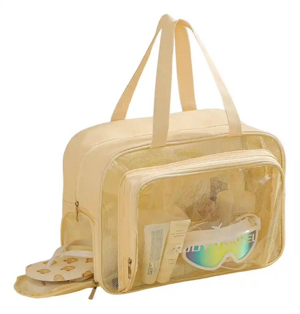 Neceser Organizador Transparente De Viaje Gran Capacidad