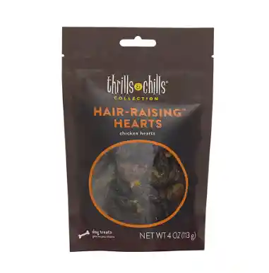 Thrills And Chills Chicken Hearts Dog Treats 4 Oz