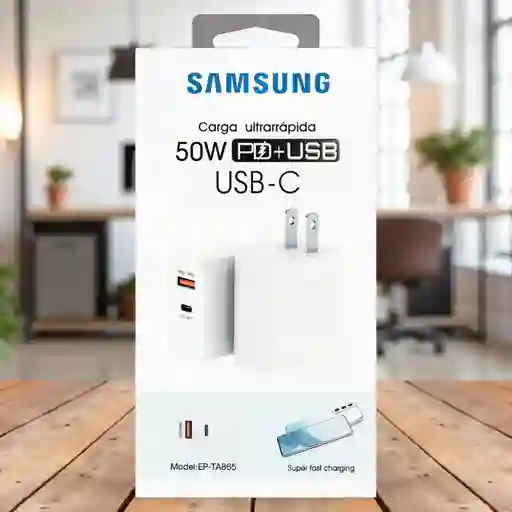 Cargador Samsung Galaxy S22 50w Pd+usb Carga Ultra Rápida