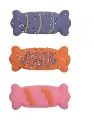 Thrills And Chills Candy Shaped Cookie Dog Treats 3 Count 5.3 Oz