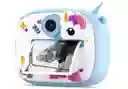 Cámara De Impresión Instantánea Para Niños Con Cubierta De Silicona