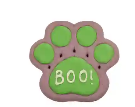Thrills And Chills Boo! Decorated Paw Cookie Dog Treat 1 Count 2 Oz