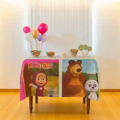Mantel Fiesta Infantil Masha Y El Oso 137×183 Cm