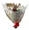 Ramo Elegante En Tonos Blanco Y Morado