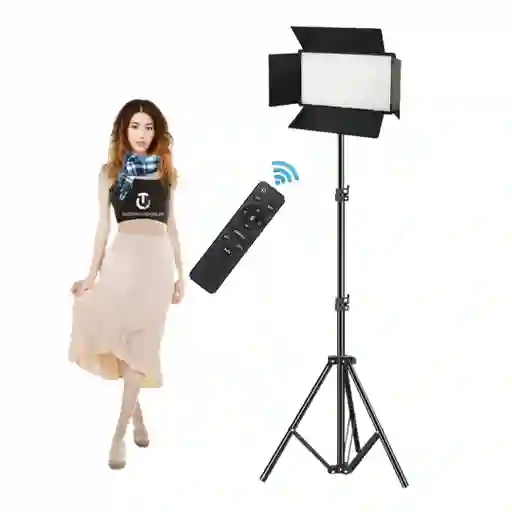 Panel Led De 39cm Profesional Con Control + Trípode