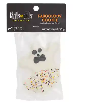 Thrills And Chills Ghost Decorated Cookie Dog Treat 1 Count 1.9 Oz