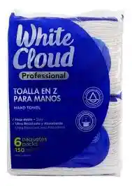 Toallas En Z Para Manos White Cloud X 150
