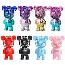 Mini Ventilador De Oso Portable Escritorio Usb Colorido