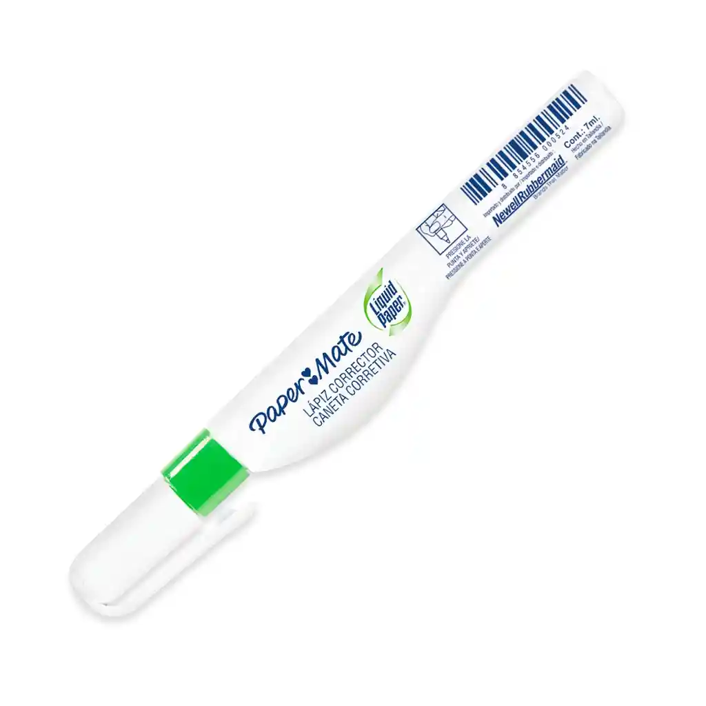 Corrector Paper Mate Lápiz 7 Ml Liquid Paper Punta Fina ✏️🩵