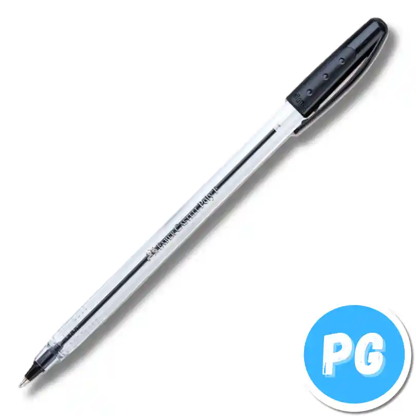 Esfero Faber Castell Trilux 0.7mm Semigel Unidad Negro De Tapa