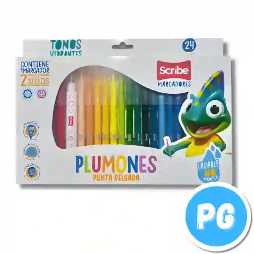 Paquete Plumones Scribe X24 Unds