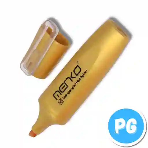 Resaltador Menko Metalizado Dorado