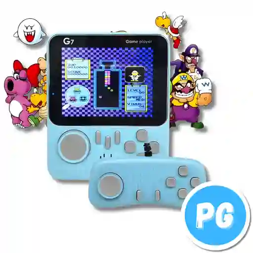 Consola Tipo Gameboy G7 Con Control 666 Juegos