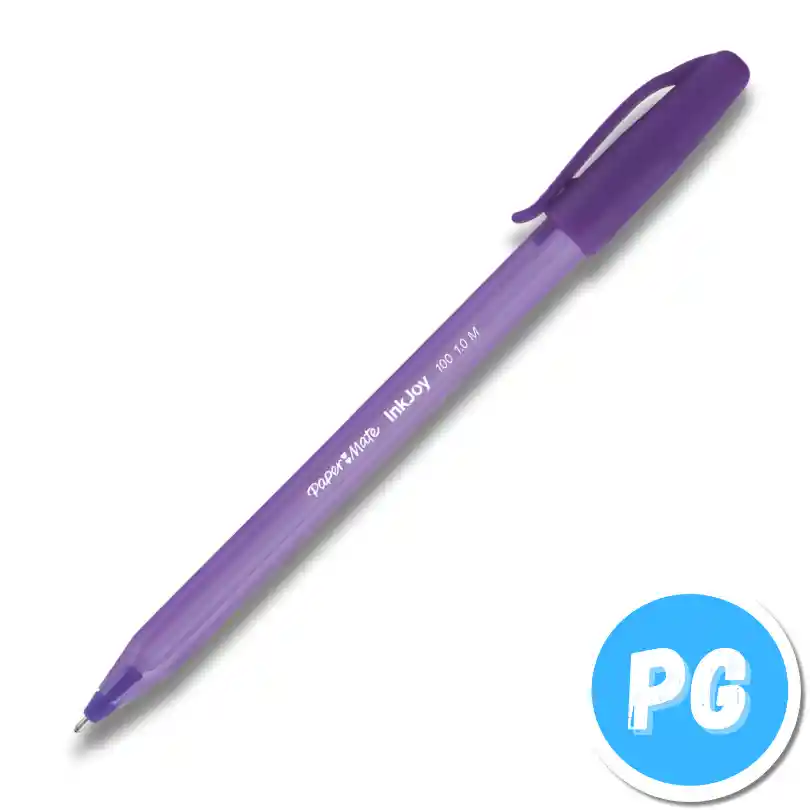 Esfero Kilometrico 100 Unidad Morado De Tapa 1.0mm