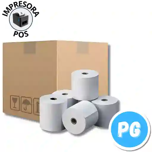 Caja Rollo Papel Termico 80mm X60 Metros X60 Unds - Impresora Pos