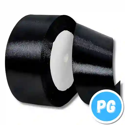 Cinta Tela 4cm X30 Metros Negra