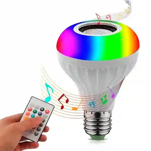 Foco Parlante Luces Rgb Control Remoto