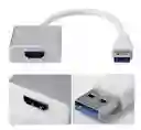 Adaptador Convertidor Usb 3.0 A Hdmi Full Hd 1080 Blanco