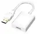 Adaptador Convertidor Usb 3.0 A Hdmi Full Hd 1080 Blanco