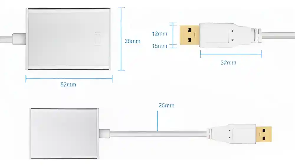 Adaptador Convertidor Usb 3.0 A Hdmi Full Hd 1080 Blanco