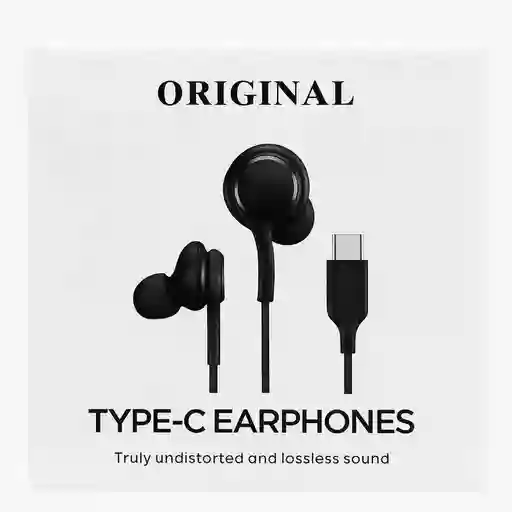 Auriculares Tipo C Con Sonido De Alta Fidelidad (negro)