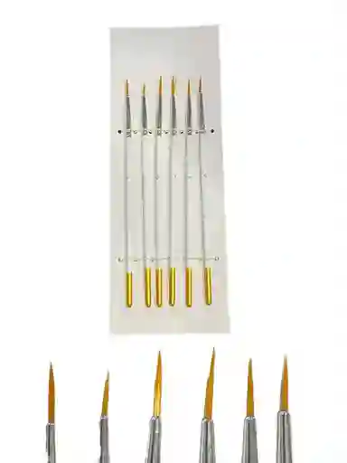 Set Pinceles # 0 X 6 Und Delineador