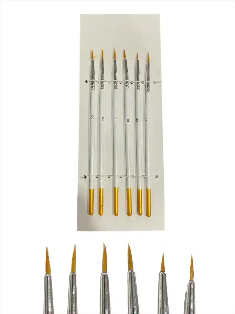 Set Pinceles # 00 X 6 Und Delineador