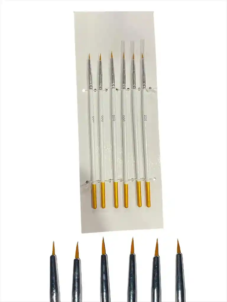 Set Pinceles # 000 X 6 Und Delineador