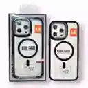 Estuche Iphone 14 Pro Max Magsafe Case Trasparente Con Bordes Color Negro