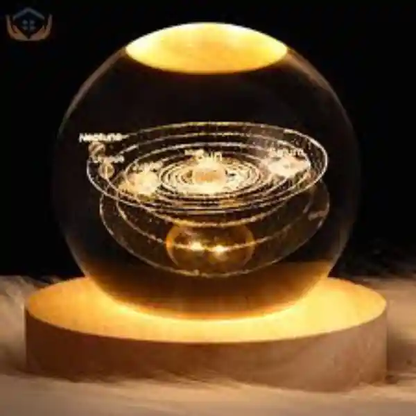 Lámpara En Bola De Cristal 3d Motivos Surtidos