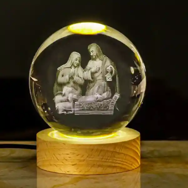Lámpara En Bola De Cristal 3d Motivos Surtidos