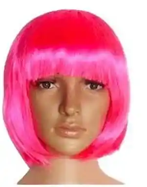 Peluca Fucsia Corta