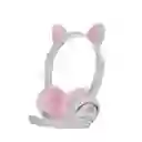 Audífonos Gamer Diadema Gato Luces Led Micrófono Akz020