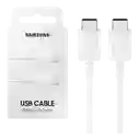 Cable Original Samsung Tipo C - Tipo C Blanco De 1 Metro