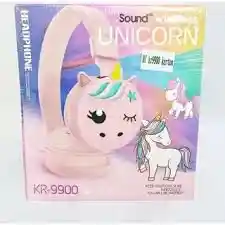 Diadema Audífonos Bluetooth Unicornio Inalámbrica Kr-9900