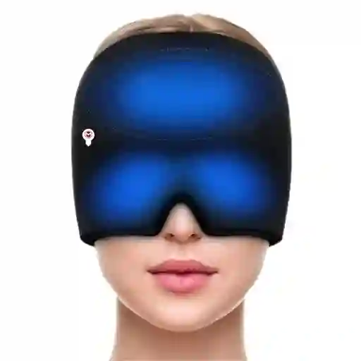 Gorro Mascara Gel Frio Caliente Antifaz Crioterapia Alivio Migraña Dolor Cabeza