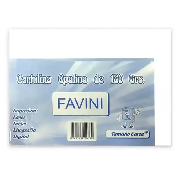 Cartulina Opalina 180 Gramos Tamaño Carta (unidad) 📄✨