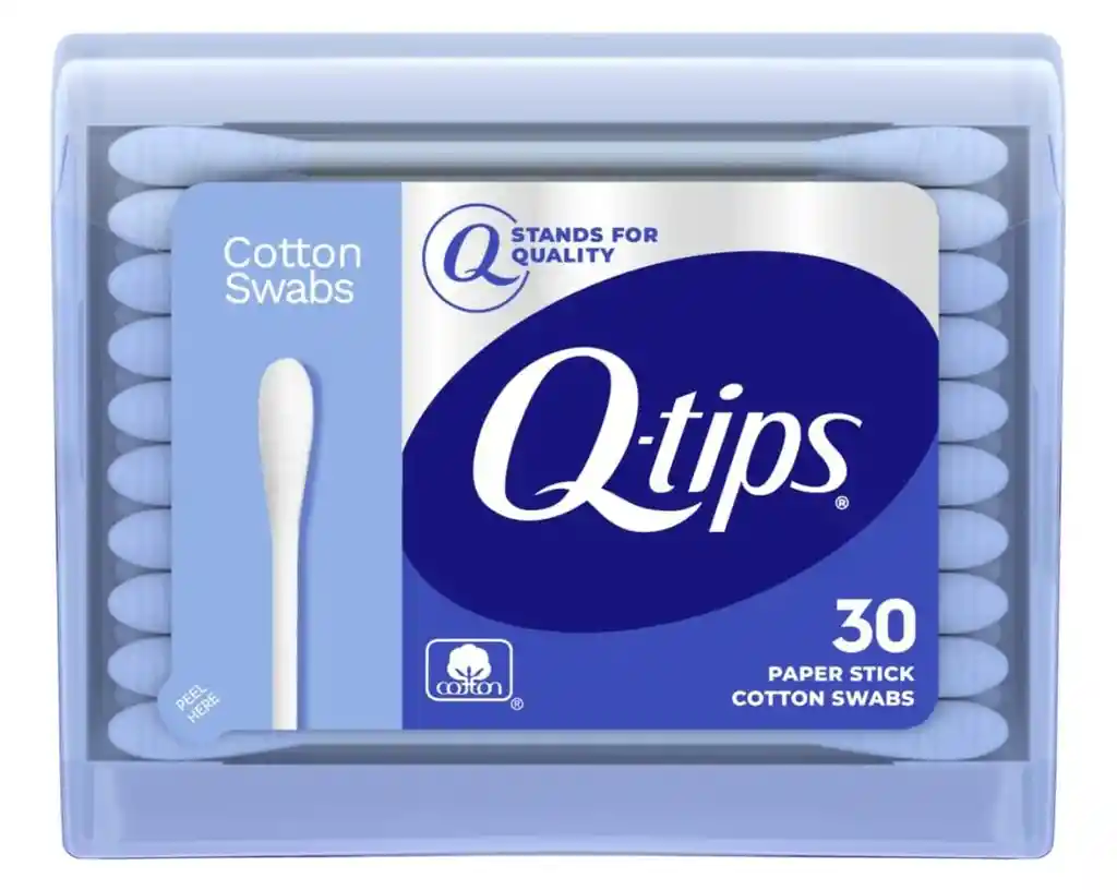 Copitos De Algodón Q-tips Estuche De Viaje X30
