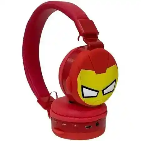 Diadema Audífonos Bluetooth Iron Man Inalámbrica Kr-9900