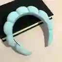 Diadema Balaca Puffy Skincare Azul Claro