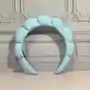 Diadema Balaca Puffy Skincare Azul Claro