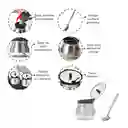 Azucarero Redondo Con Tapa Y Cuchara