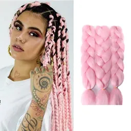 Cabello Sintético Rosado