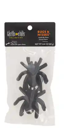Thrills And Chills Rawhide Alternative Spiders Dog Treats 4 Count 2.8 Oz